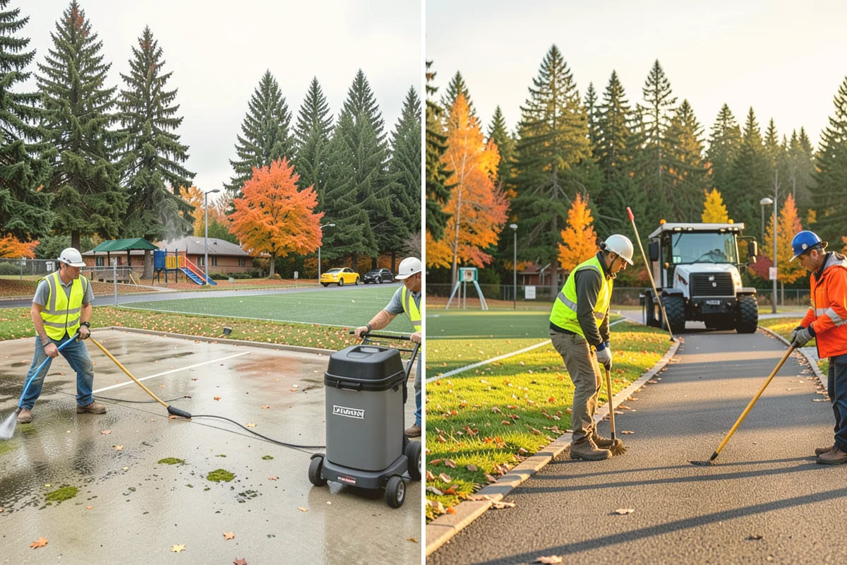 Valley Gutter Construction in Sammamish, King County, WA - Shoot flow-line elevations and confirm drainage direction
