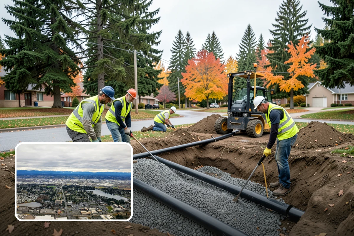 Valley Gutter Construction in SeaTac, King County, WA - Precise flow-line grades that prevent ponding