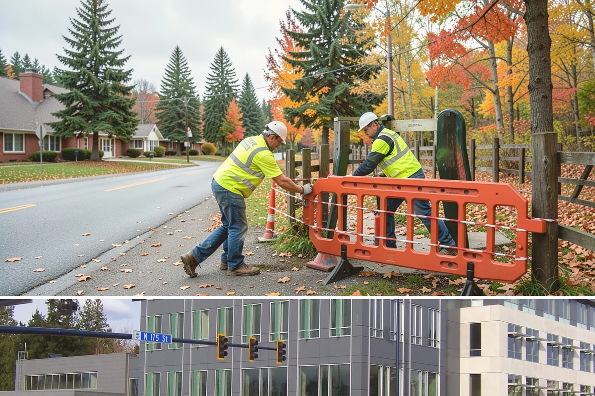 Valley Gutter Construction in Shoreline, King County, WA - Installing valley gutters ahead of the fall rainy season ensures drainage improvements are in place before peak stormwater flows.