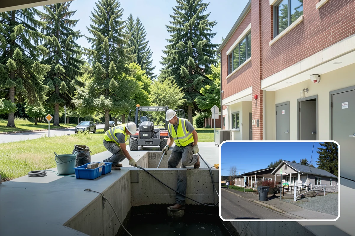 Valley Gutter Construction in South Prairie, Pierce County, WA - Precise flow-line grades that prevent ponding