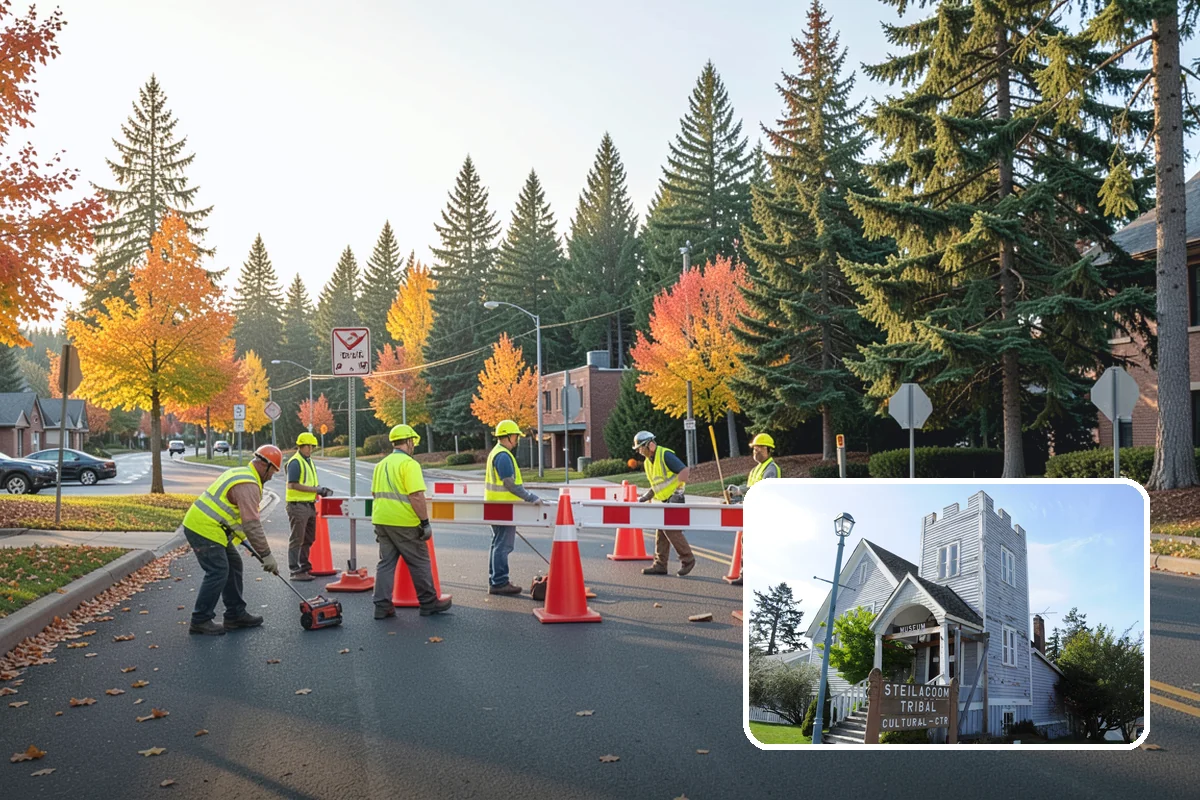 Valley Gutter Construction in Steilacoom, Pierce County, WA - Precise flow-line grades that prevent ponding