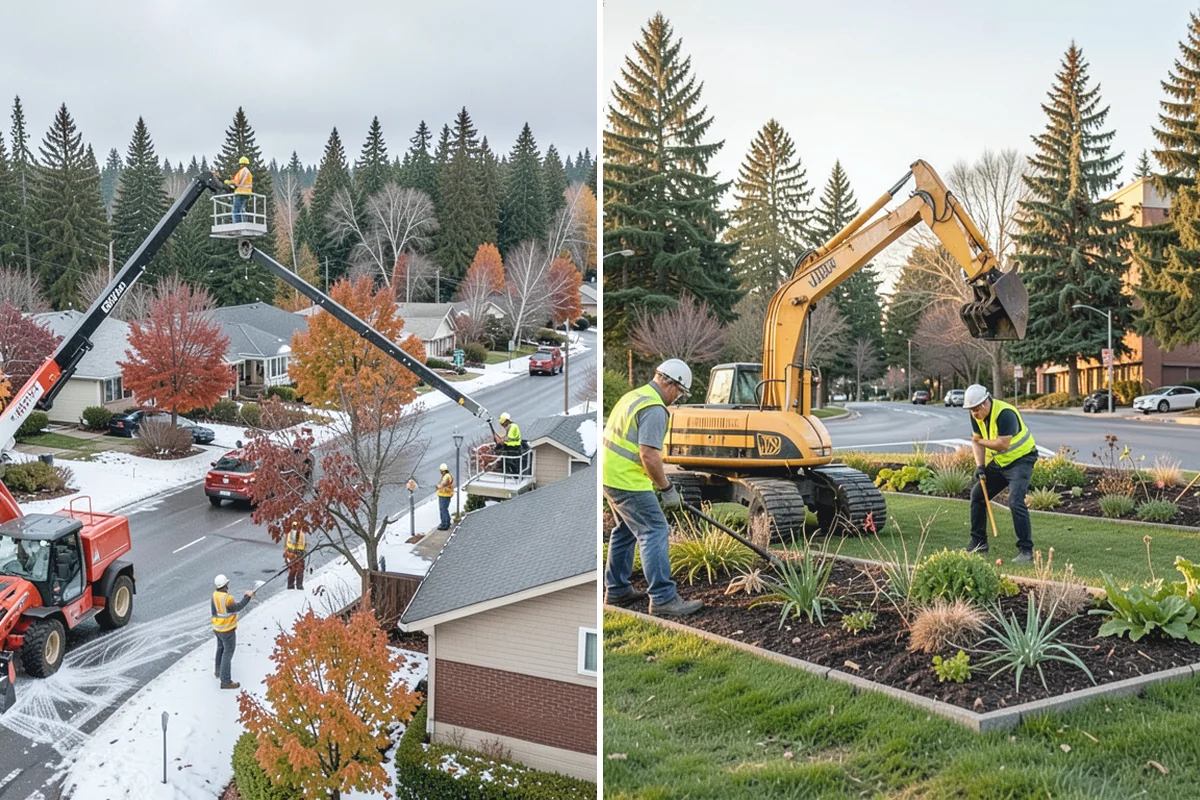 Valley Gutter Construction in Wilkeson, Pierce County, WA - Shoot flow-line elevations and confirm drainage direction