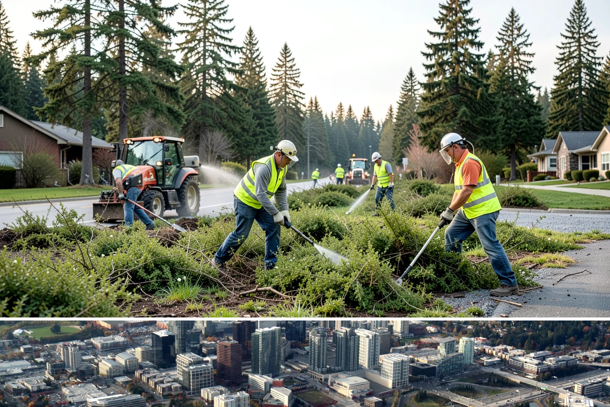 Valve Box Maintenance in Bellevue, King County, WA - Valve box work proceeds year-round, with paved-surface adjustments best scheduled alongside dry-weather roadway work.