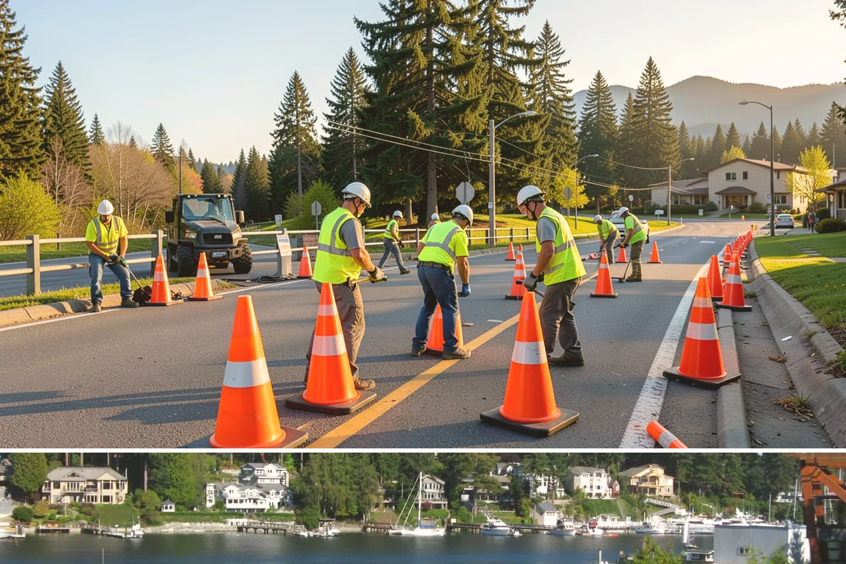 Valve Box Maintenance in Gig Harbor, Pierce County, WA - Valve box work proceeds year-round, with paved-surface adjustments best scheduled alongside dry-weather roadway work.