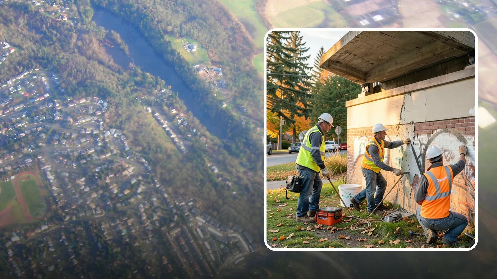 Vandalism Repair in Algona, King County, WA - Repair and restoration of damaged public property following acts of vandalism.