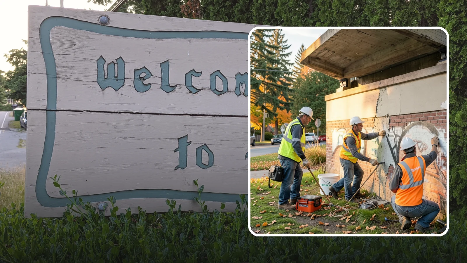 Vandalism Repair in Brier, Snohomish County, WA - Repair and restoration of damaged public property following acts of vandalism.