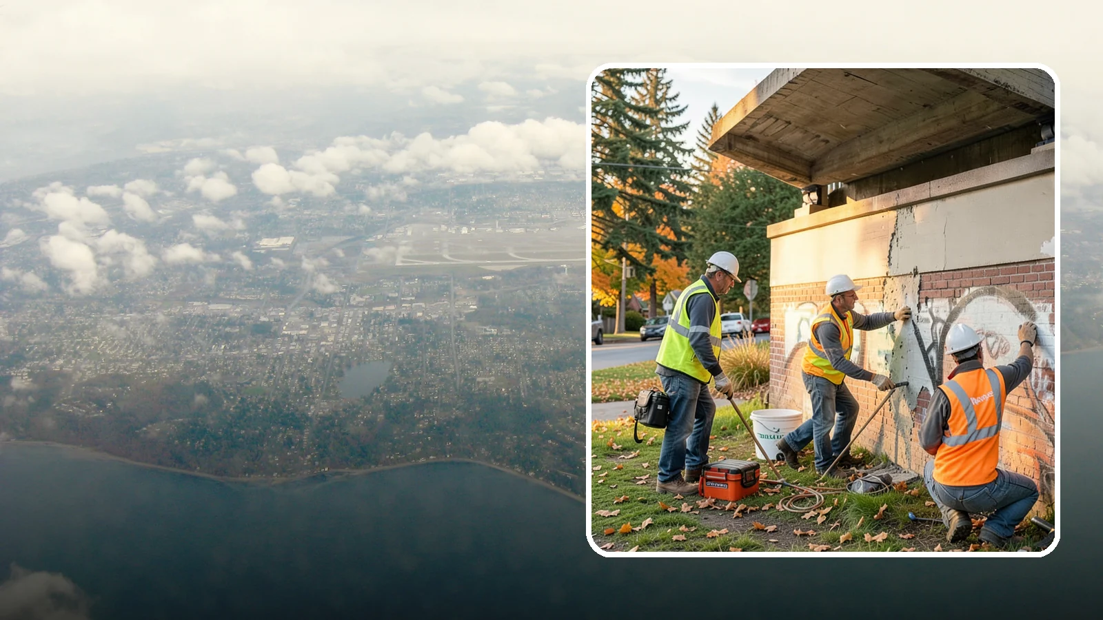 Vandalism Repair in Burien, King County, WA - Repair and restoration of damaged public property following acts of vandalism.