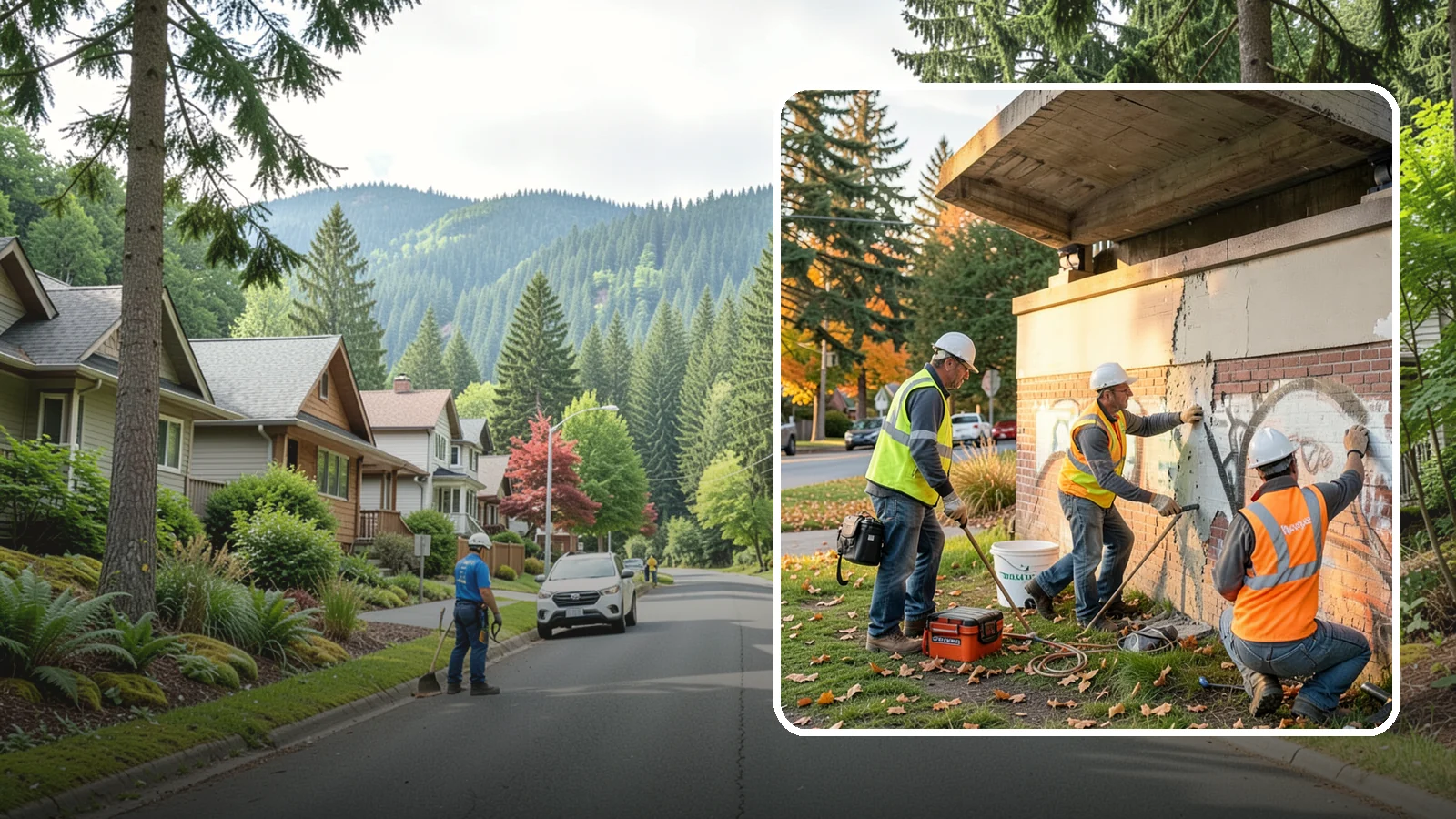 Vandalism Repair in Darrington, Snohomish County, WA - Repair and restoration of damaged public property following acts of vandalism.