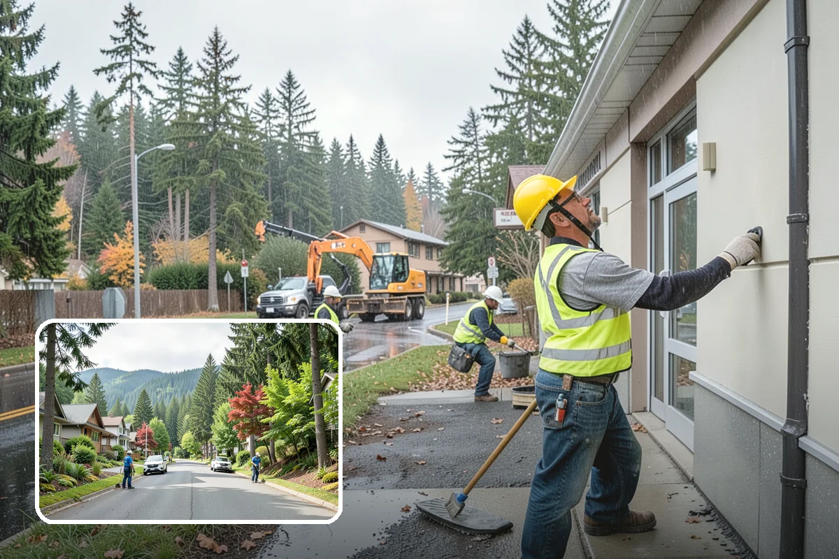 Vandalism Repair in Darrington, Snohomish County, WA - One contractor covering carpentry, metalwork, and finish repairs