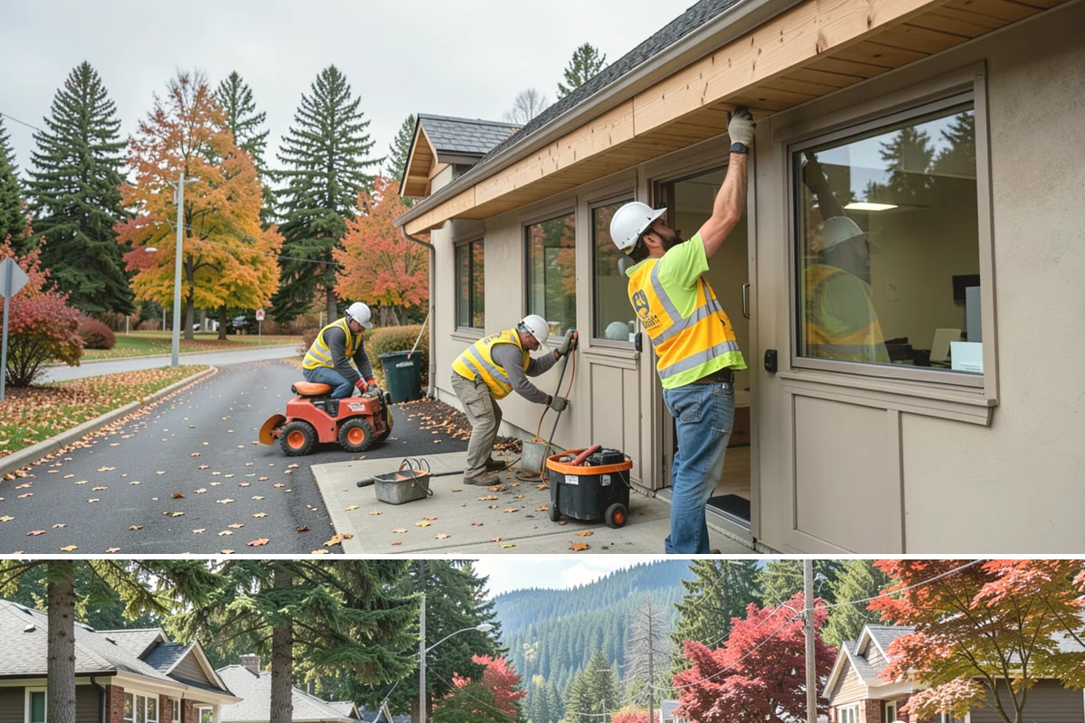 Vandalism Repair in Hunts Point, King County, WA - Repairs are performed year-round, with weather-sensitive finishes and exterior paint scheduled around dry conditions.
