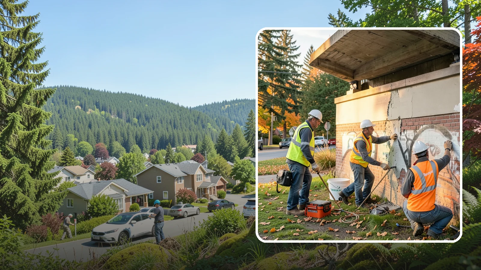 Vandalism Repair in Index, Snohomish County, WA - Repair and restoration of damaged public property following acts of vandalism.