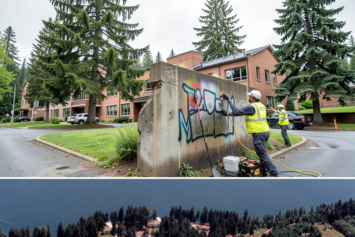 Vandalism Repair in Lakewood, Pierce County, WA - Repairs are performed year-round, with weather-sensitive finishes and exterior paint scheduled around dry conditions.
