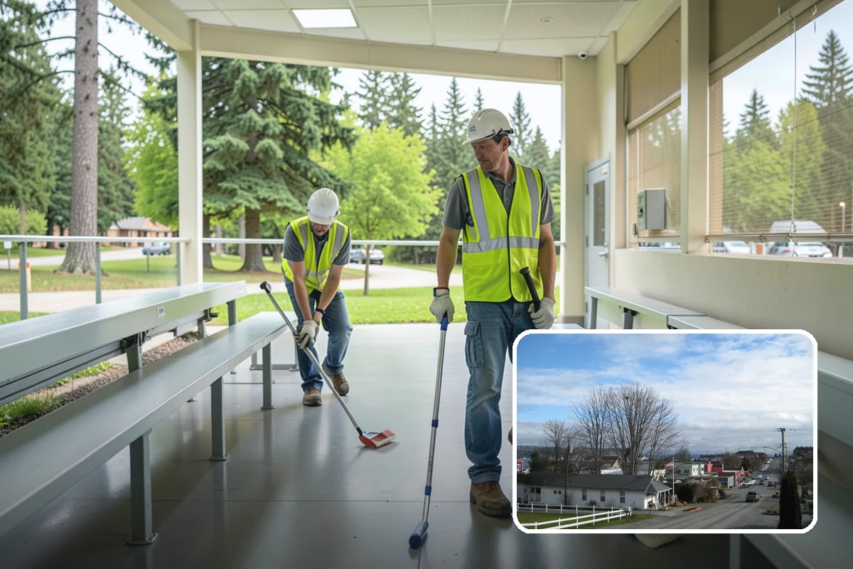 Vandalism Repair in Langley, Island County, WA - One contractor covering carpentry, metalwork, and finish repairs