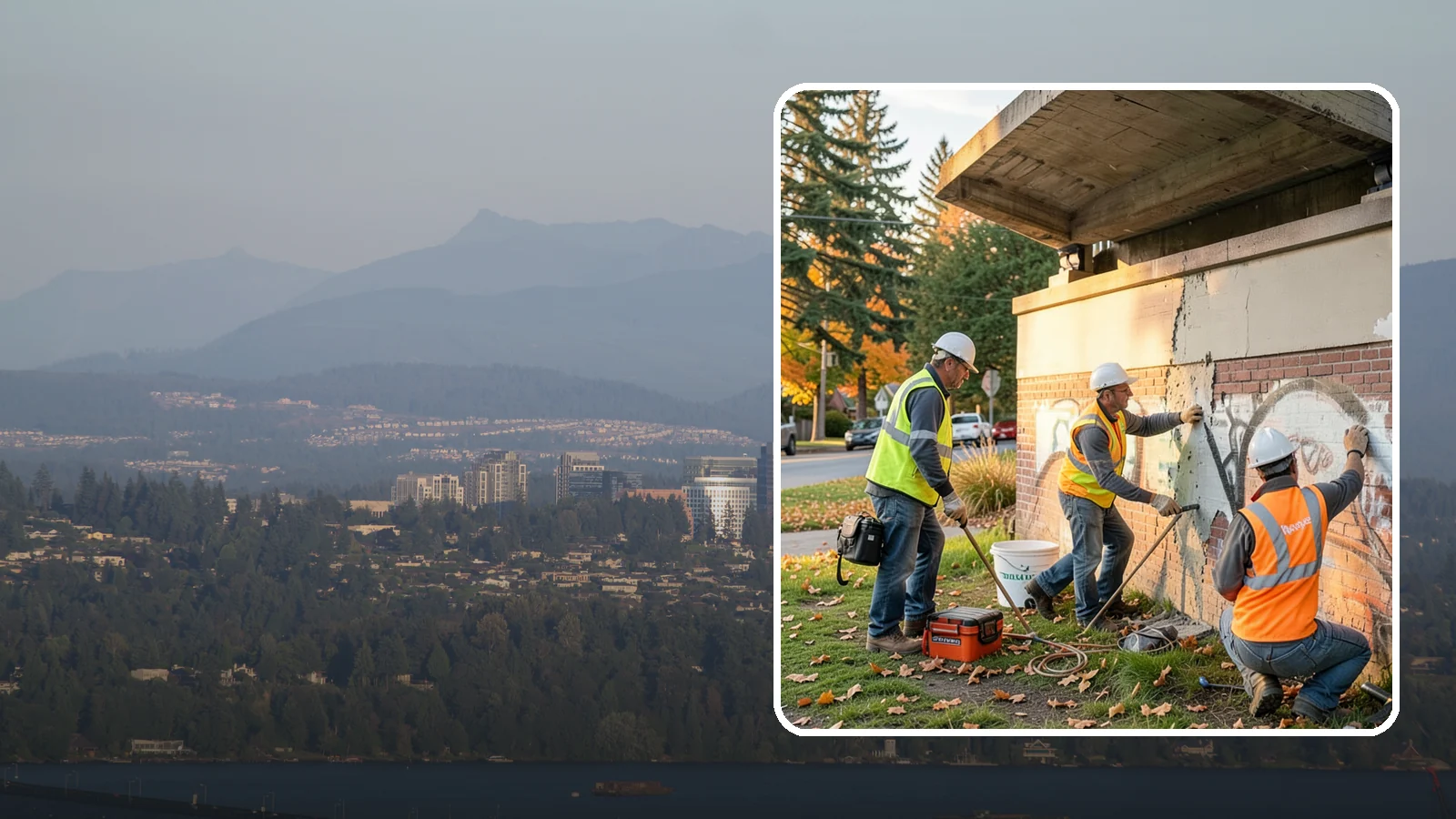 Vandalism Repair in Medina, King County, WA - Repair and restoration of damaged public property following acts of vandalism.