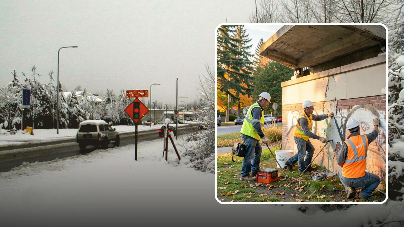 Vandalism Repair in Newcastle, King County, WA - Repair and restoration of damaged public property following acts of vandalism.