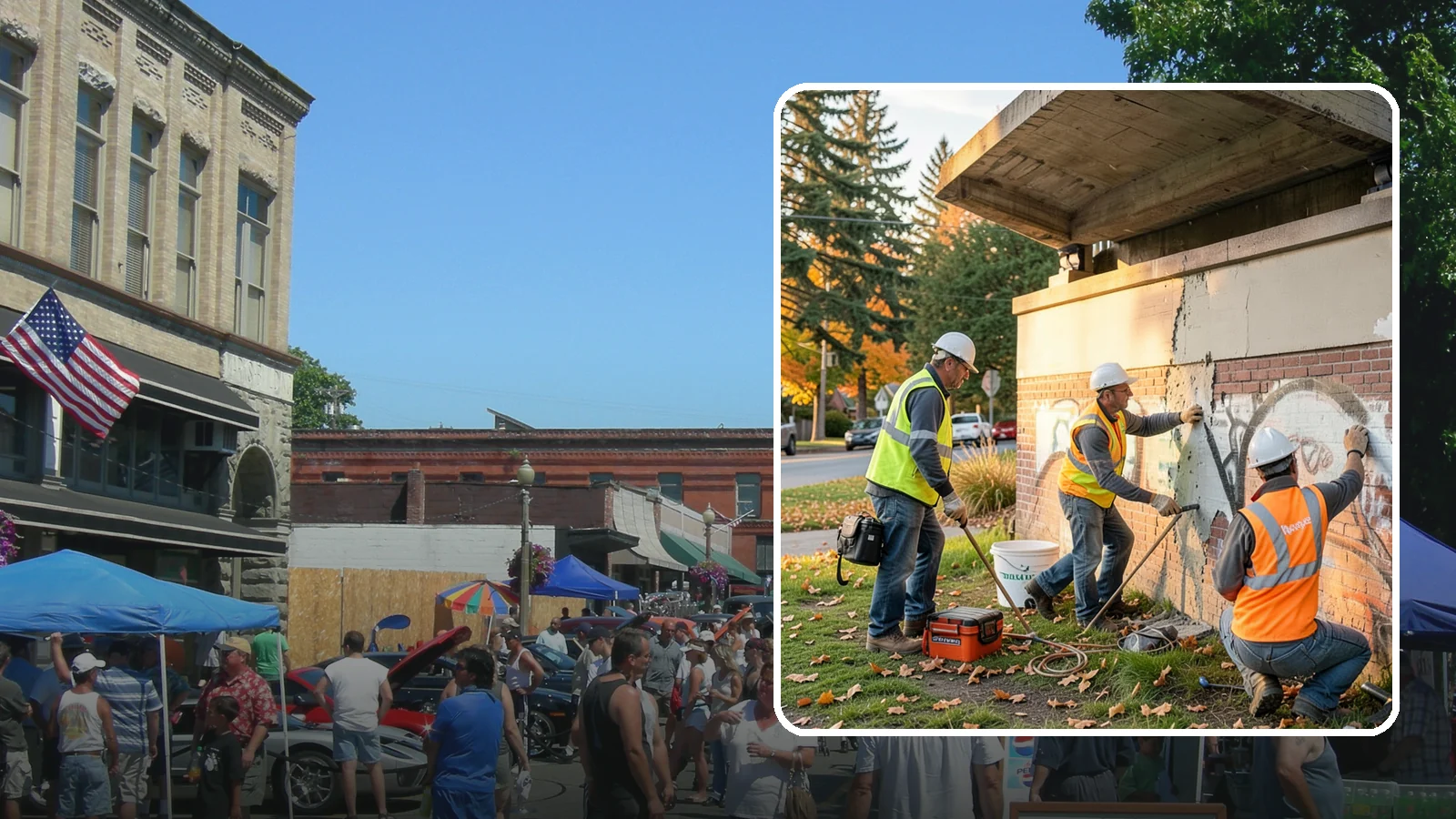 Vandalism Repair in Snohomish, Snohomish County, WA - Repair and restoration of damaged public property following acts of vandalism.
