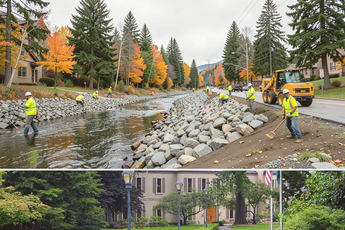 Vandalism Repair in Woodinville, King County, WA - Repairs are performed year-round, with weather-sensitive finishes and exterior paint scheduled around dry conditions.
