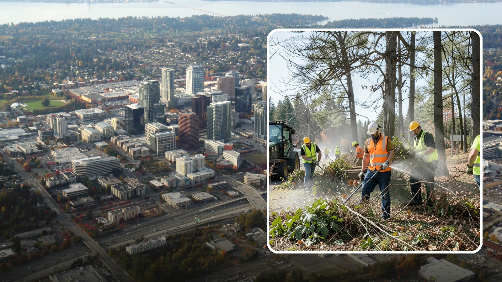 Vegetation Management in Bellevue, King County, WA - Ongoing control of woody and herbaceous vegetation across public assets to maintain clearances, safety, and regulatory compliance.