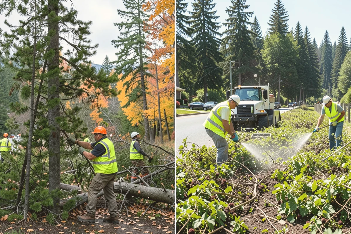 Vegetation Management in Bellevue, King County, WA - Corridor and asset mapping with target maintenance levels