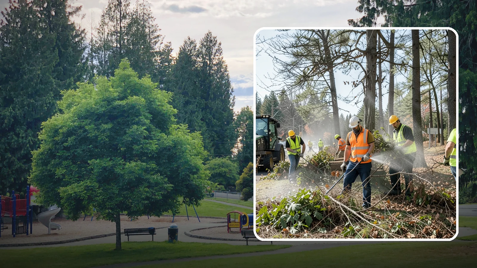 Vegetation Management in Bonney Lake, Pierce County, WA - Ongoing control of woody and herbaceous vegetation across public assets to maintain clearances, safety, and regulatory compliance.