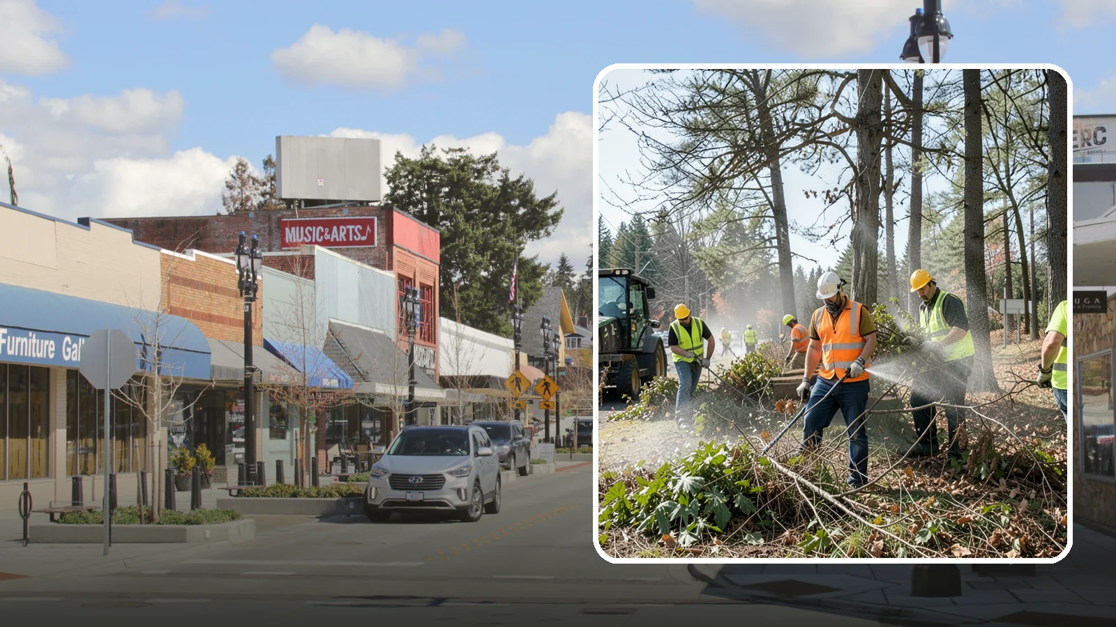 Vegetation Management in Bothell, King County, WA - Ongoing control of woody and herbaceous vegetation across public assets to maintain clearances, safety, and regulatory compliance.