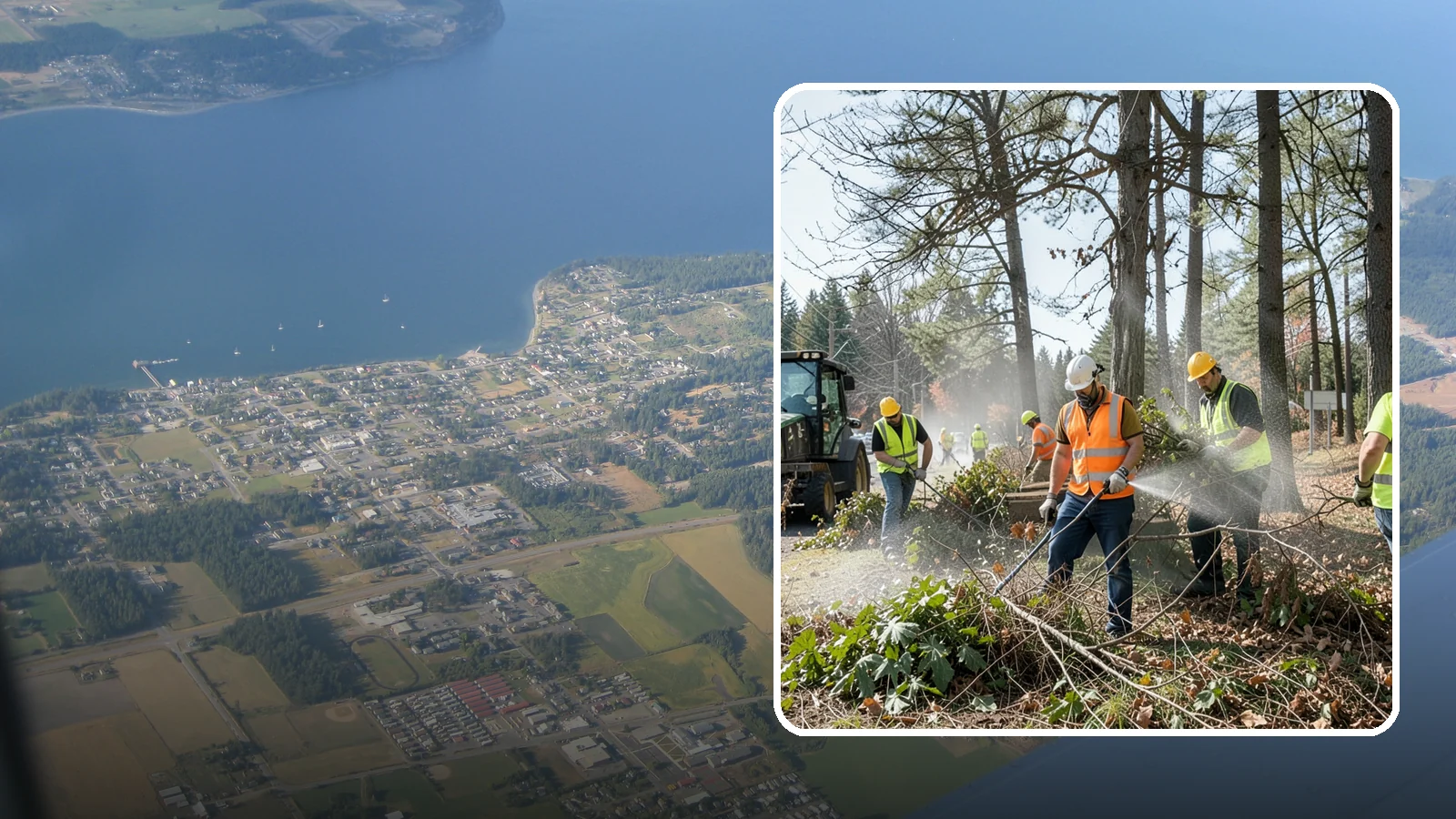 Vegetation Management in Coupeville, Island County, WA - Ongoing control of woody and herbaceous vegetation across public assets to maintain clearances, safety, and regulatory compliance.