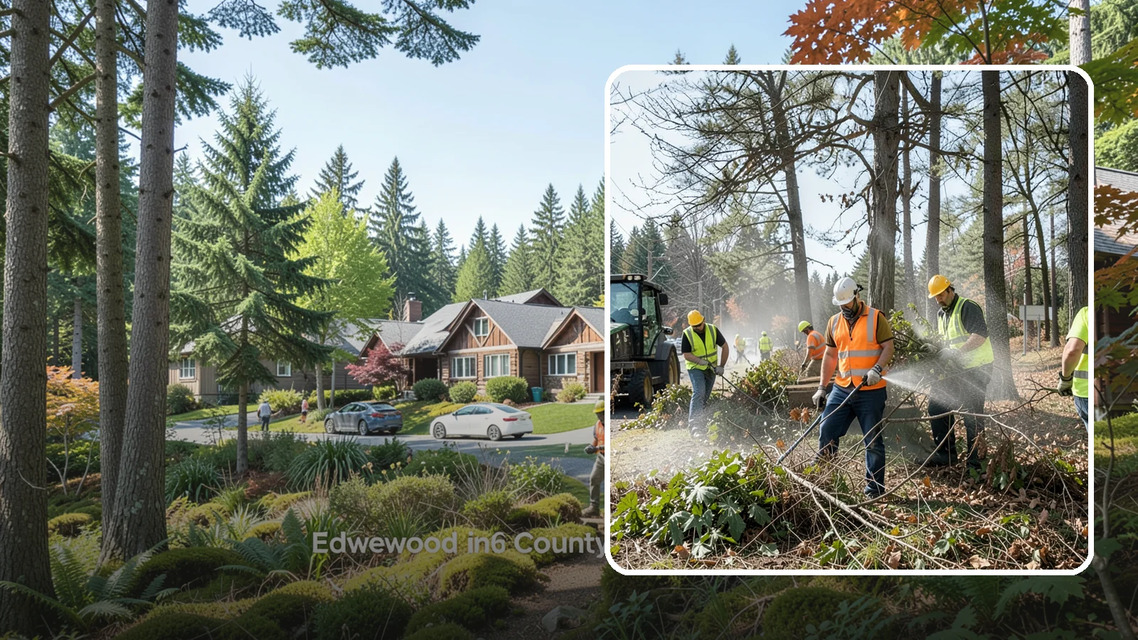 Vegetation Management in Edgewood, Pierce County, WA - Ongoing control of woody and herbaceous vegetation across public assets to maintain clearances, safety, and regulatory compliance.