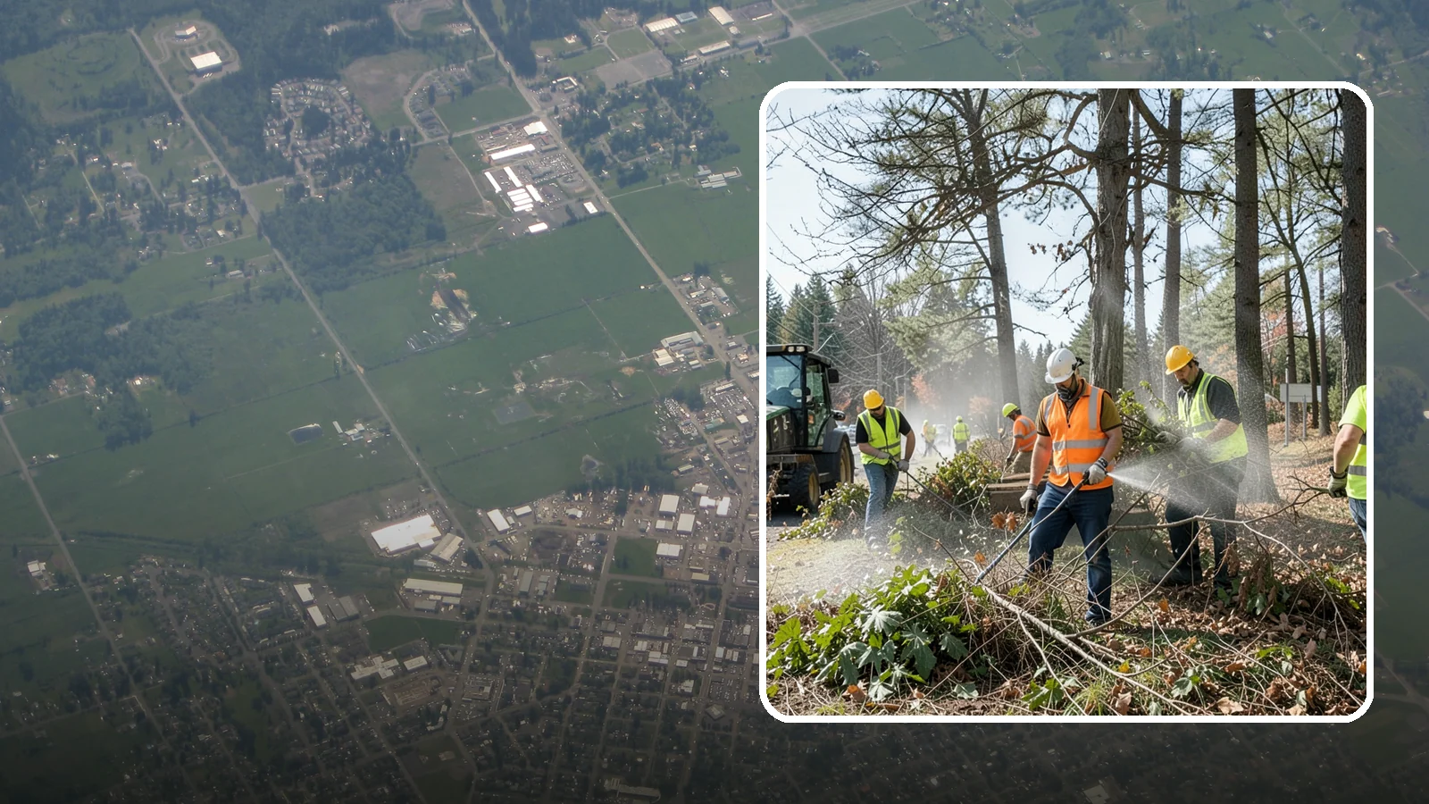 Vegetation Management in Enumclaw, King County, WA - Ongoing control of woody and herbaceous vegetation across public assets to maintain clearances, safety, and regulatory compliance.