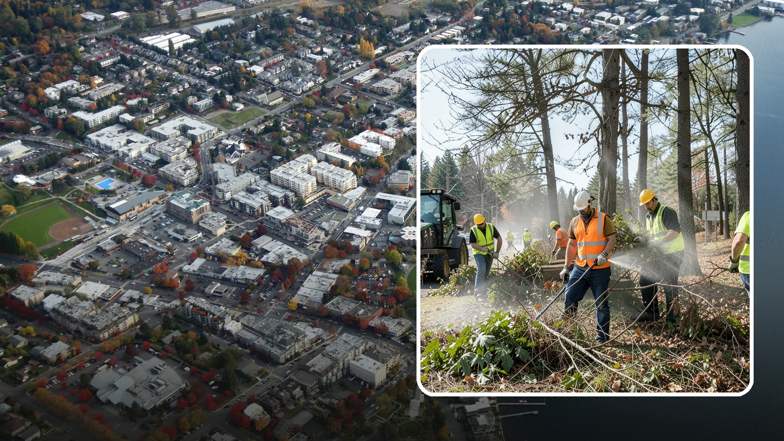 Vegetation Management in Kirkland, King County, WA - Ongoing control of woody and herbaceous vegetation across public assets to maintain clearances, safety, and regulatory compliance.
