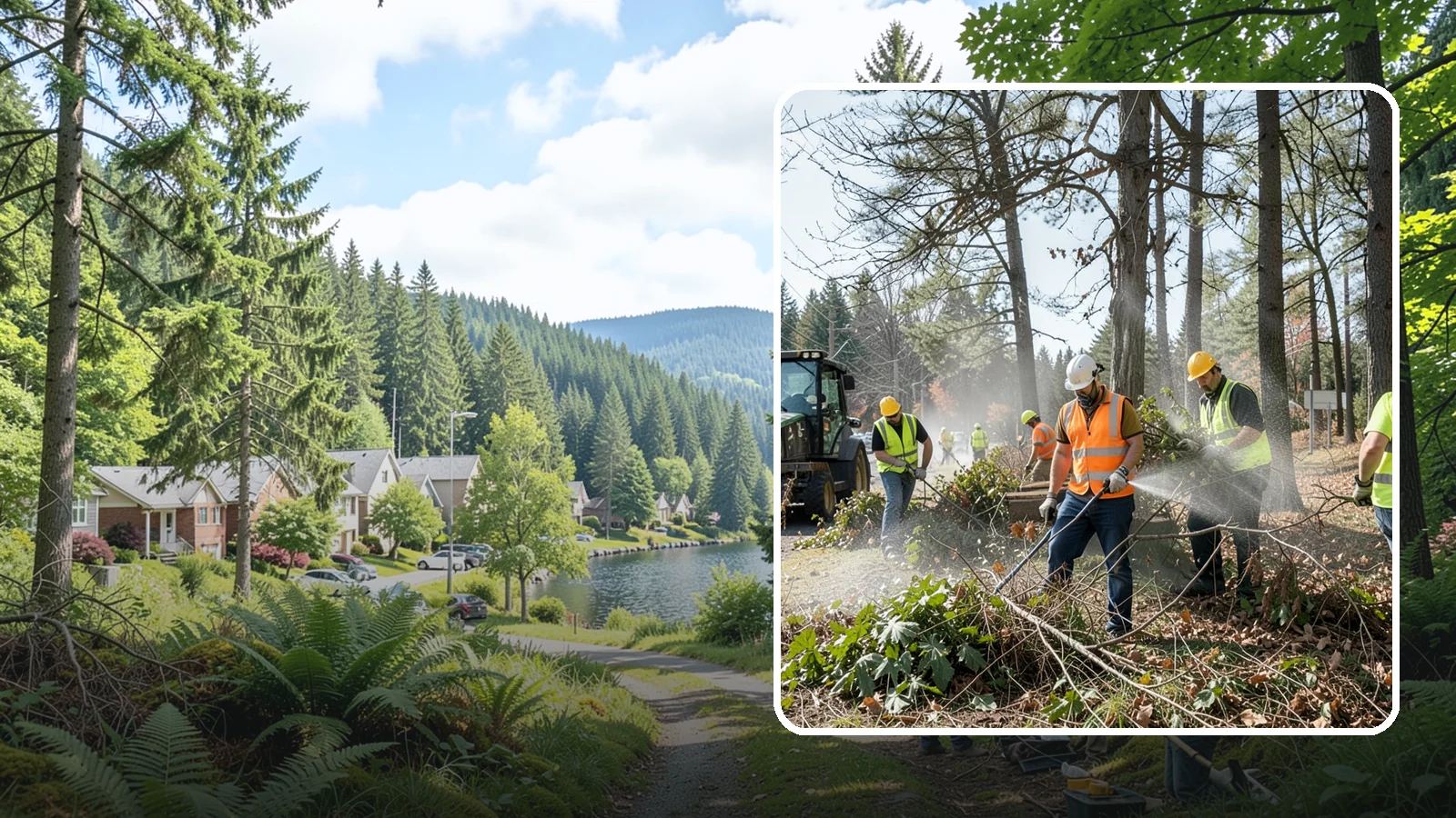 Vegetation Management in Lake Forest Park, King County, WA - Ongoing control of woody and herbaceous vegetation across public assets to maintain clearances, safety, and regulatory compliance.