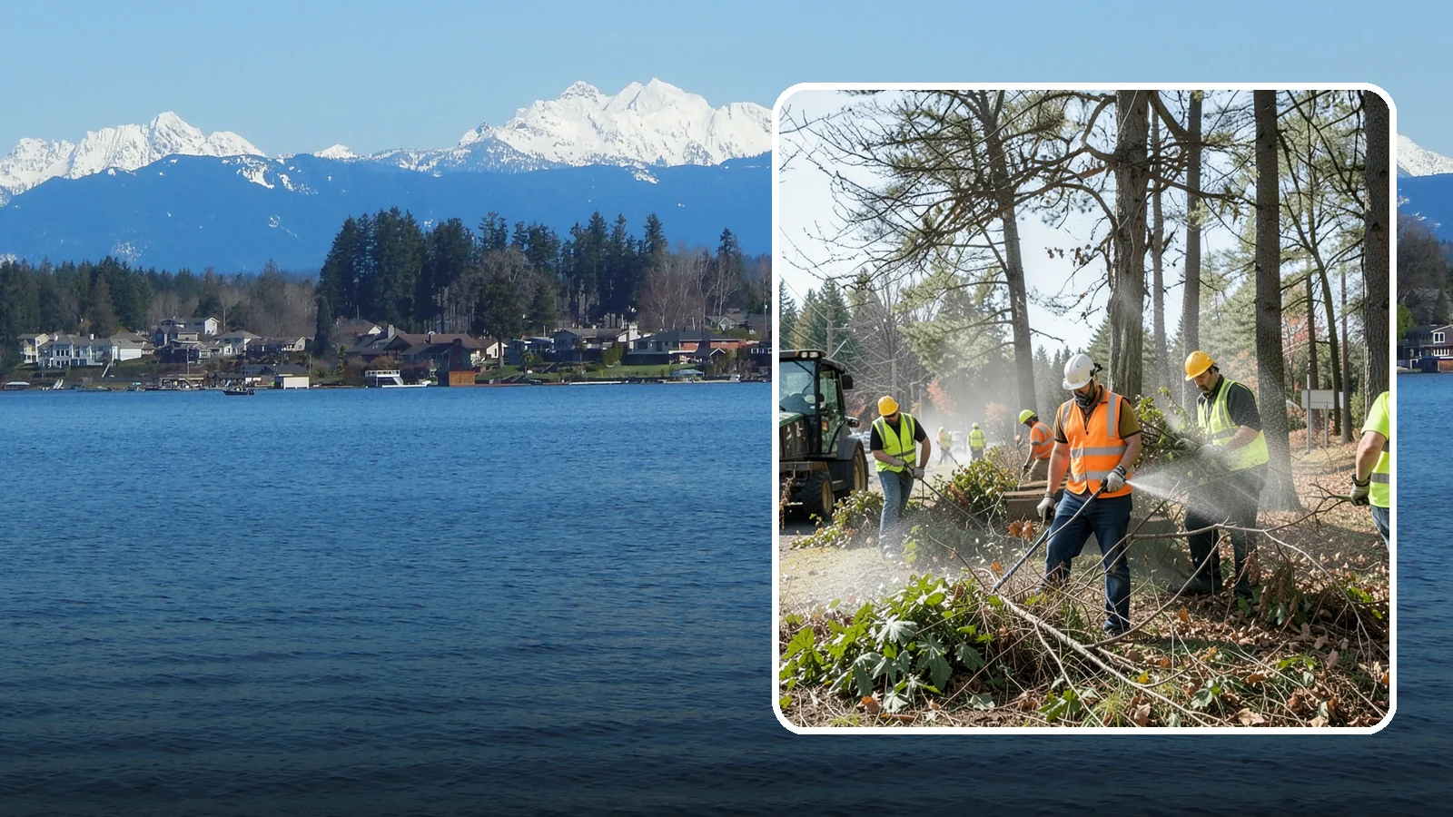 Vegetation Management in Lake Stevens, Snohomish County, WA - Ongoing control of woody and herbaceous vegetation across public assets to maintain clearances, safety, and regulatory compliance.