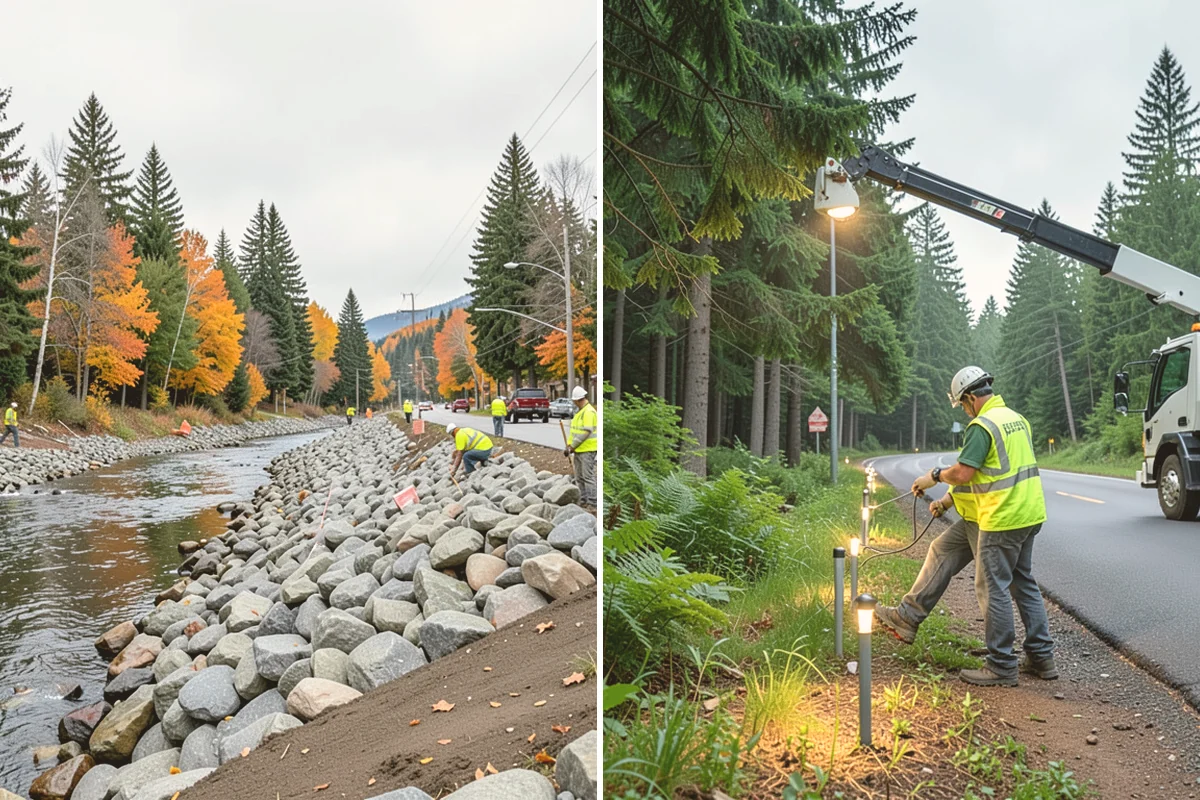 Vegetation Management in Mount Vernon, Skagit County, WA - Corridor and asset mapping with target maintenance levels