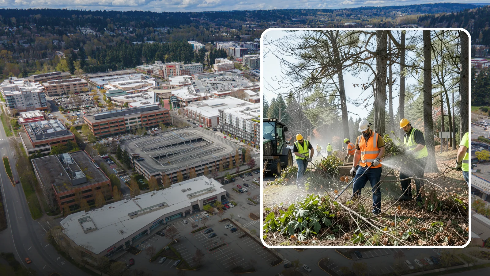 Vegetation Management in Redmond, King County, WA - Ongoing control of woody and herbaceous vegetation across public assets to maintain clearances, safety, and regulatory compliance.