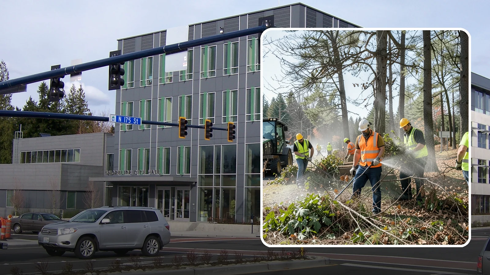 Vegetation Management in Shoreline, King County, WA - Ongoing control of woody and herbaceous vegetation across public assets to maintain clearances, safety, and regulatory compliance.