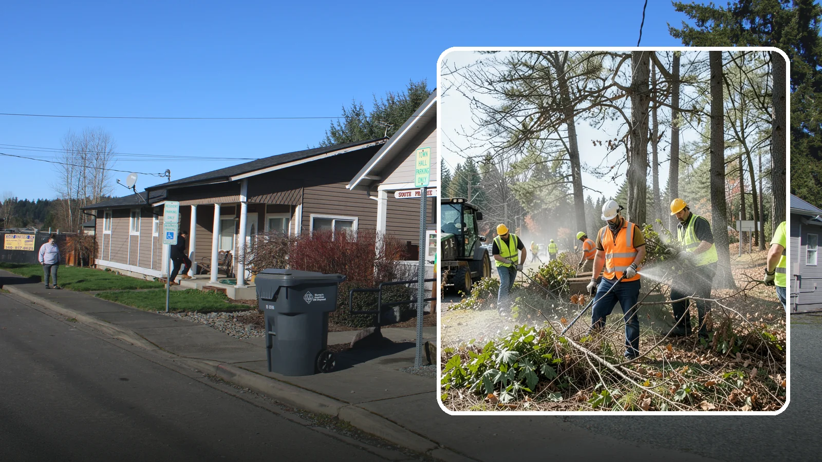 Vegetation Management in South Prairie, Pierce County, WA - Ongoing control of woody and herbaceous vegetation across public assets to maintain clearances, safety, and regulatory compliance.