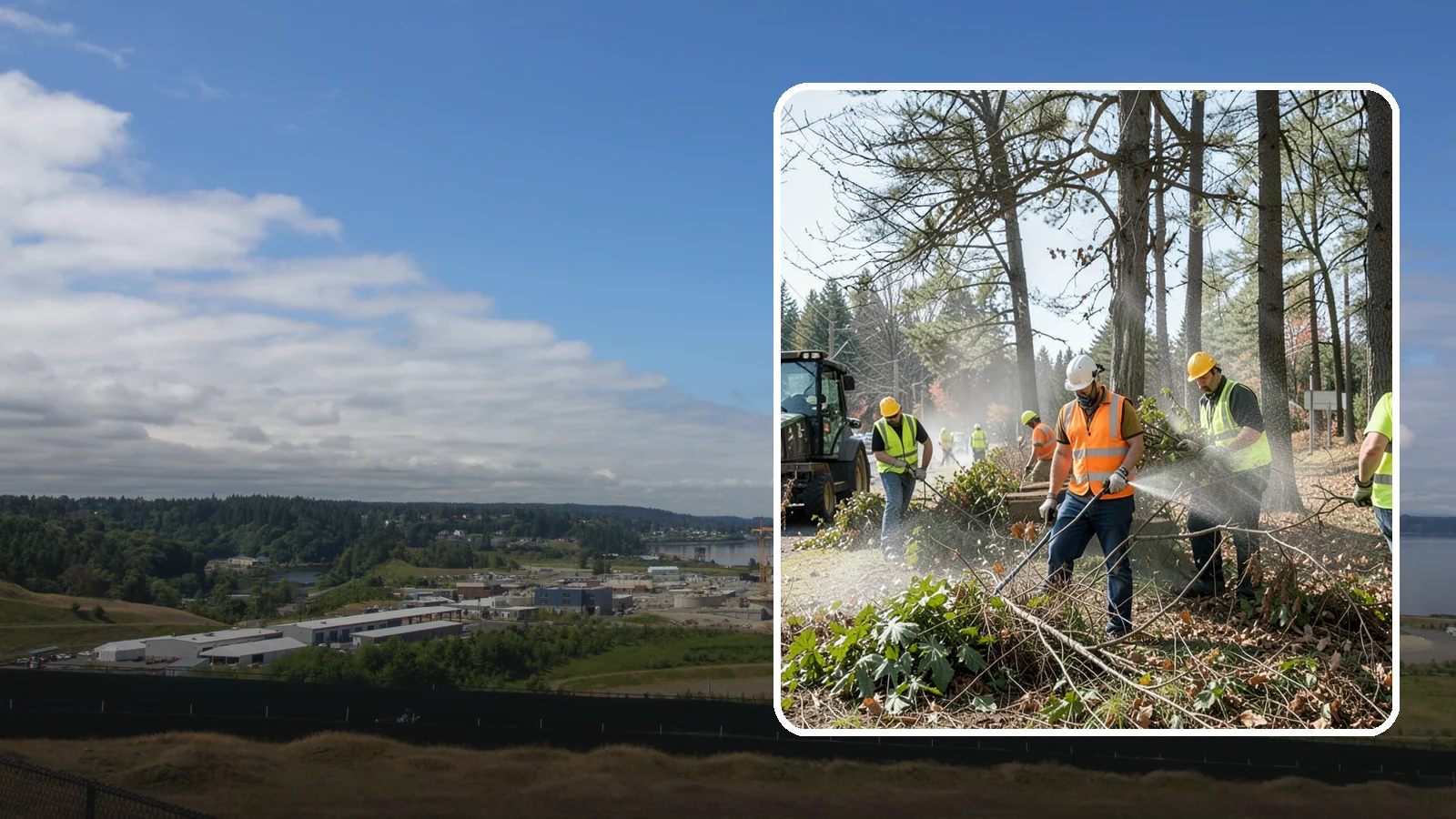 Vegetation Management in University Place, Pierce County, WA - Ongoing control of woody and herbaceous vegetation across public assets to maintain clearances, safety, and regulatory compliance.