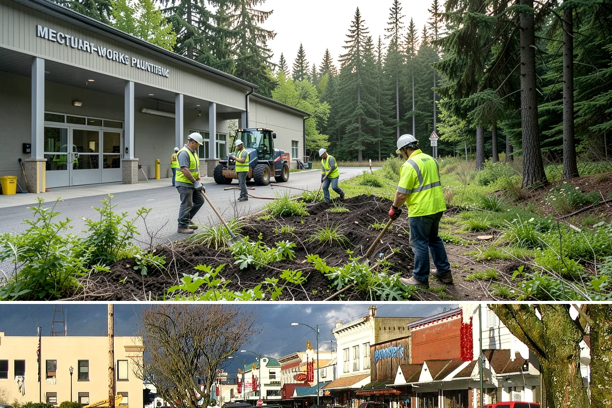 Veteran Memorial Maintenance in Arlington, Snohomish County, WA - Preparation is most intensive before Memorial Day, Veterans Day, and Independence Day ceremonies.