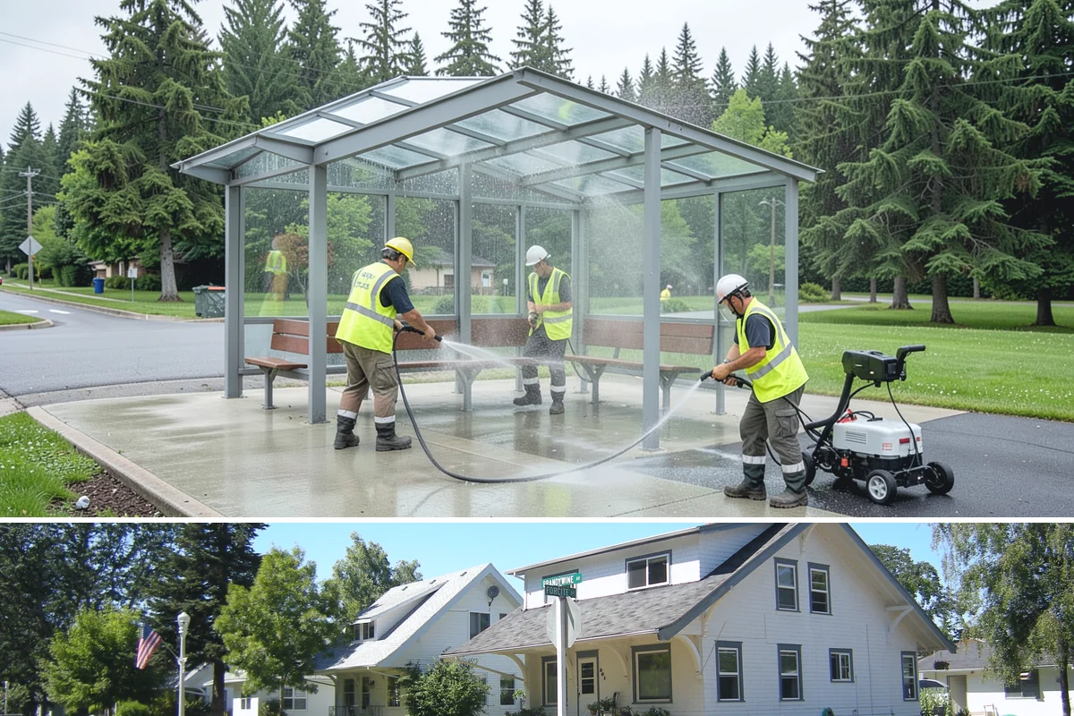 Veteran Memorial Maintenance in DuPont, Pierce County, WA - Preparation is most intensive before Memorial Day, Veterans Day, and Independence Day ceremonies.