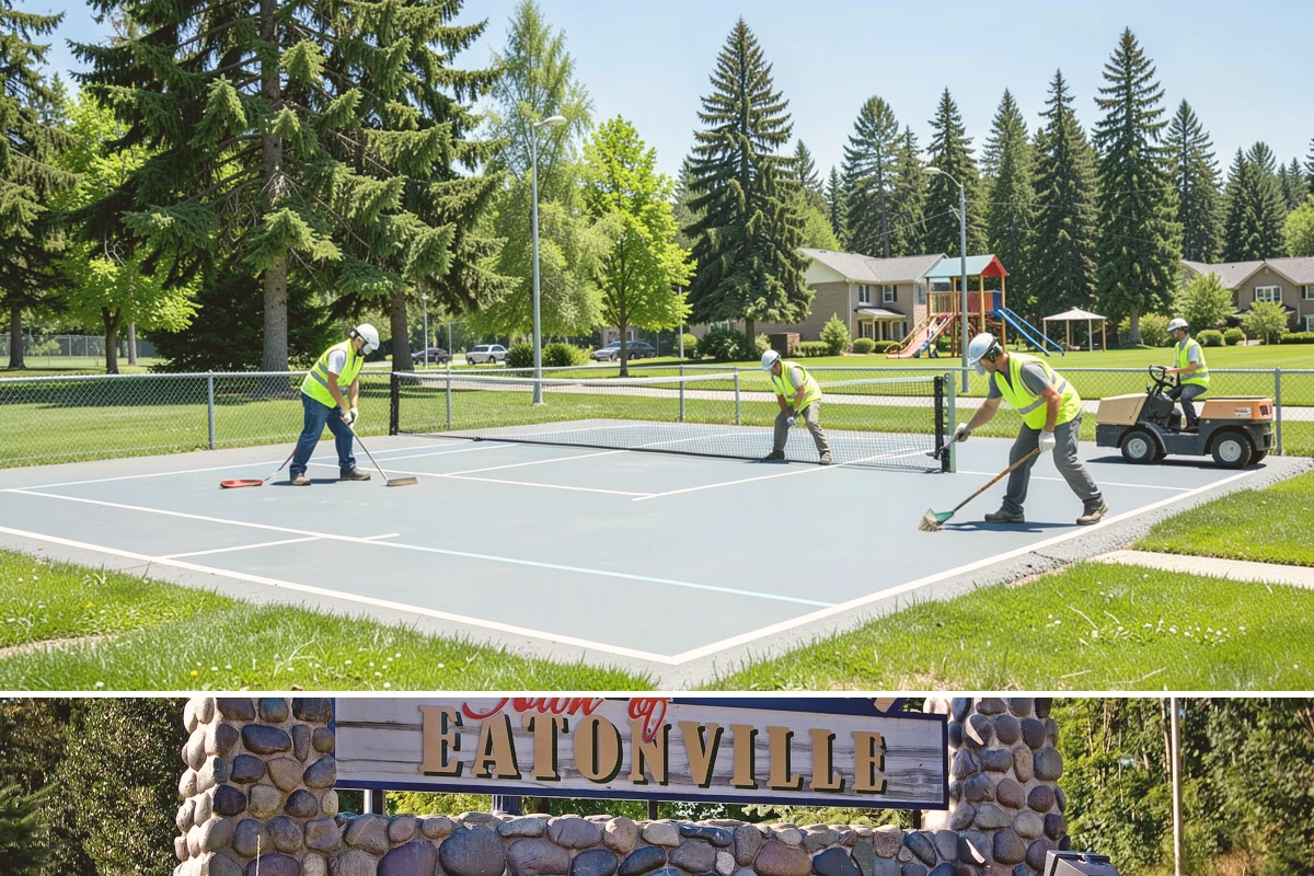 Veteran Memorial Maintenance in Eatonville, Pierce County, WA - Preparation is most intensive before Memorial Day, Veterans Day, and Independence Day ceremonies.
