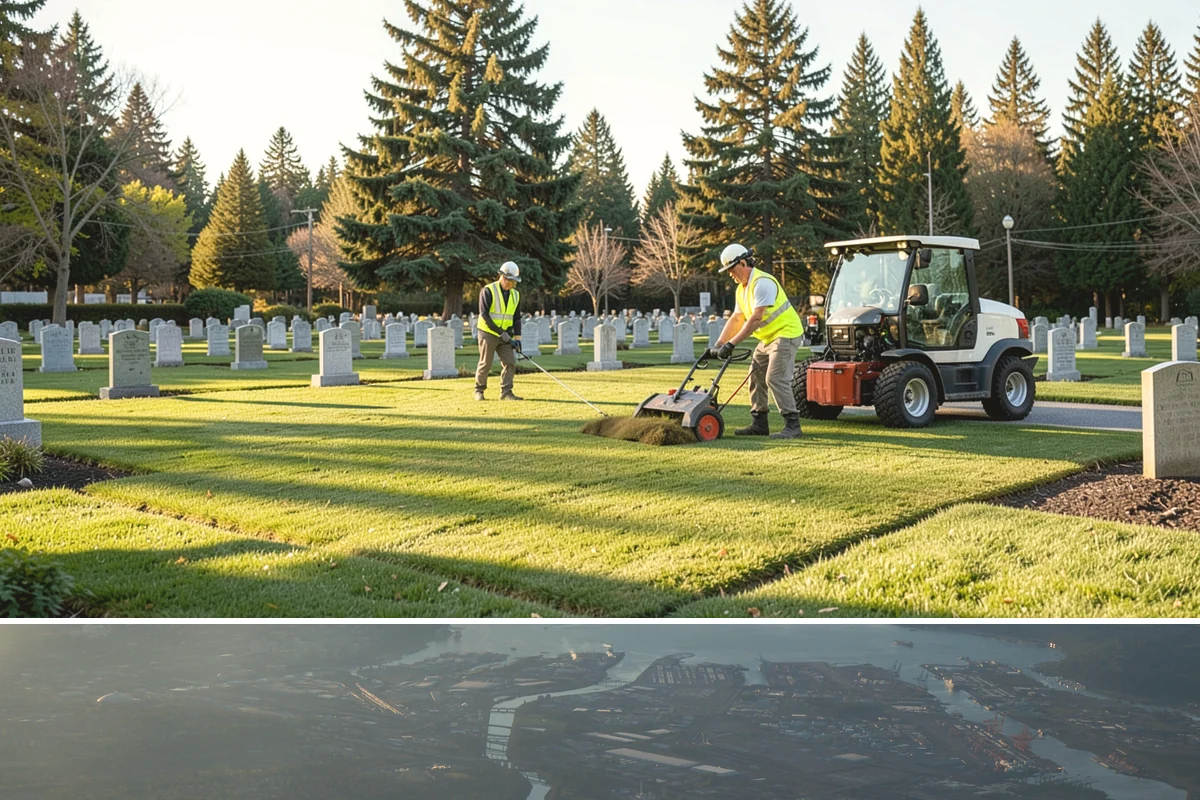 Veteran Memorial Maintenance in Fife, Pierce County, WA - Preparation is most intensive before Memorial Day, Veterans Day, and Independence Day ceremonies.