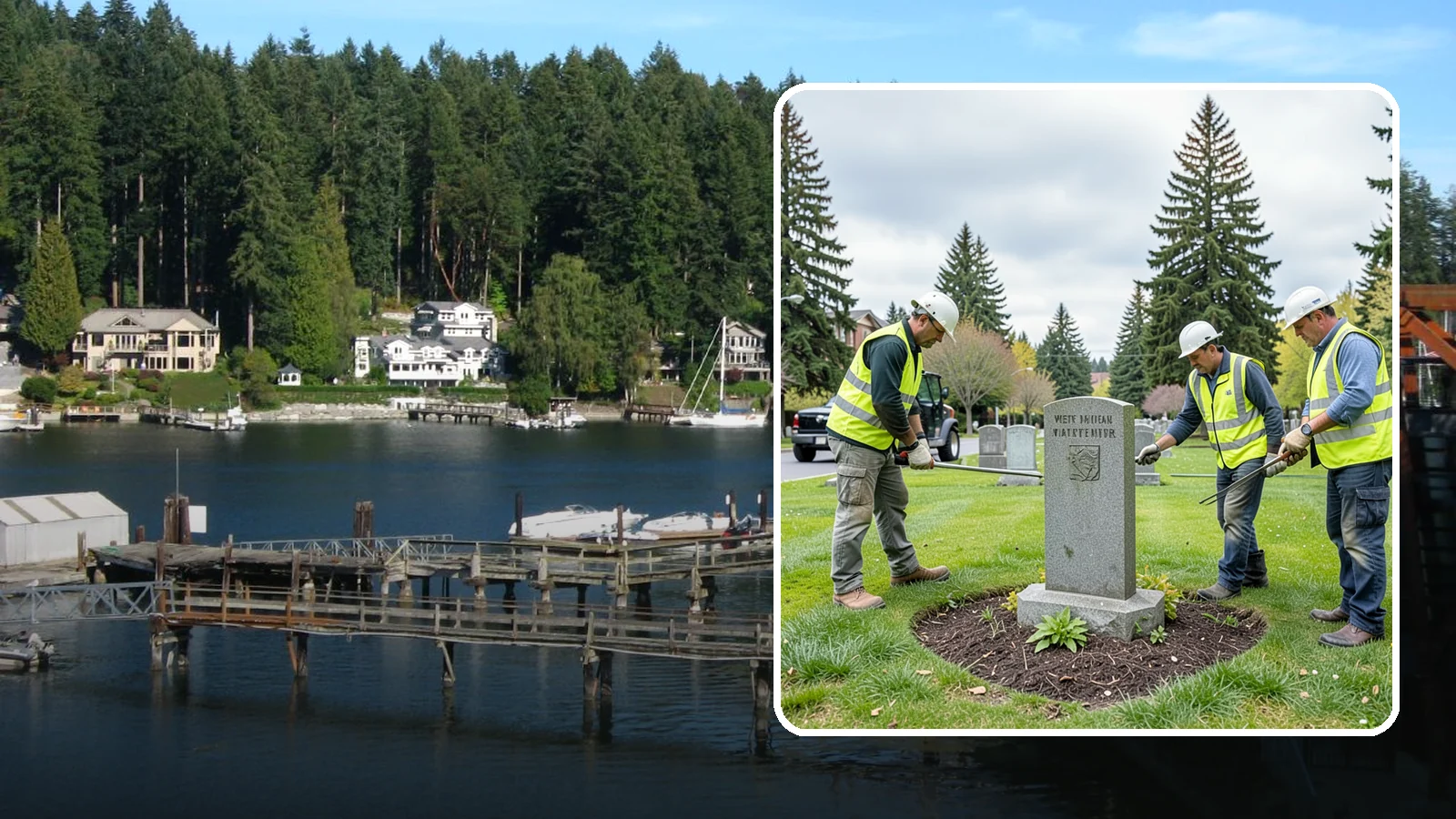 Veteran Memorial Maintenance in Gig Harbor, Pierce County, WA - Specialized maintenance of veteran and military memorials for Western Washington communities.