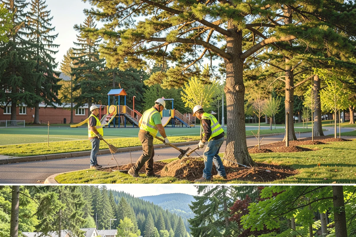 Veteran Memorial Maintenance in Lake Forest Park, King County, WA - Preparation is most intensive before Memorial Day, Veterans Day, and Independence Day ceremonies.