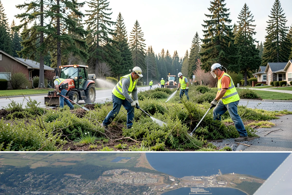 Veteran Memorial Maintenance in Oak Harbor, Island County, WA - Preparation is most intensive before Memorial Day, Veterans Day, and Independence Day ceremonies.