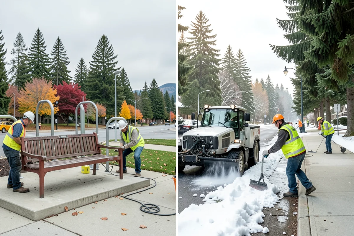Veteran Memorial Maintenance in Snoqualmie, King County, WA - Coordinate with veterans' groups on standards and observance dates