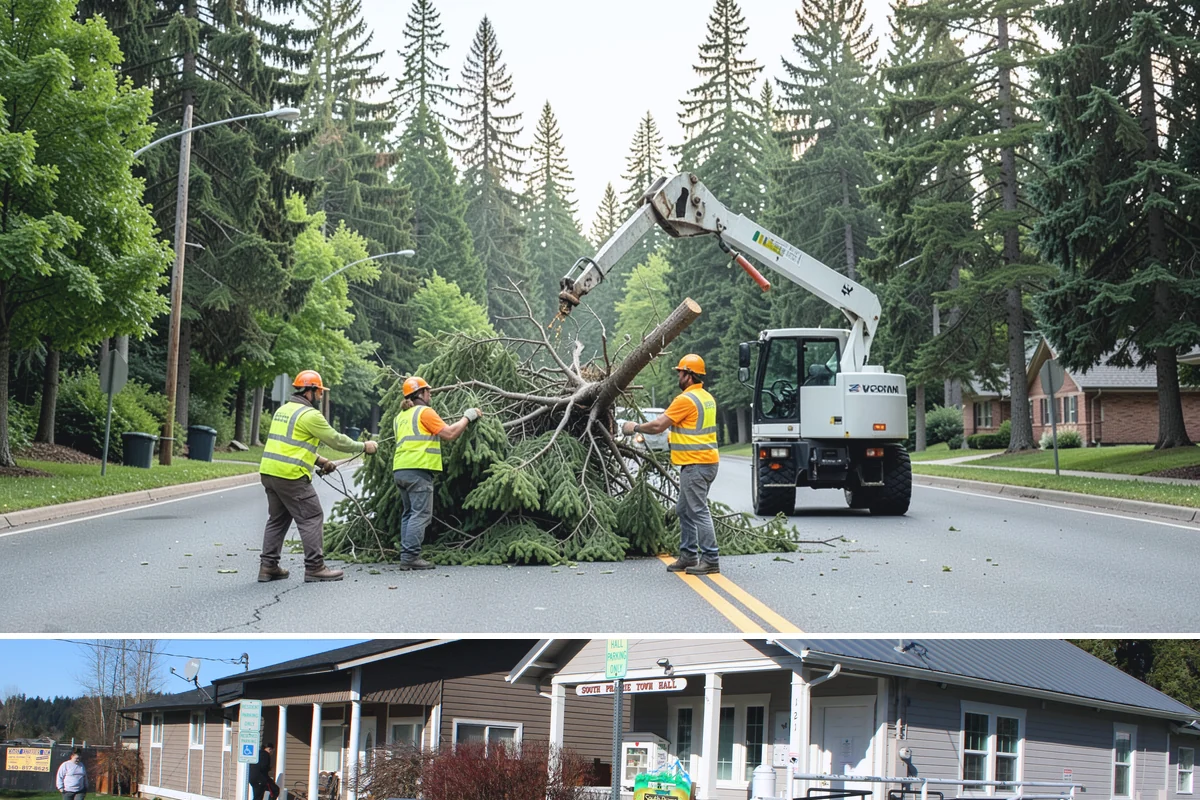 Veteran Memorial Maintenance in South Prairie, Pierce County, WA - Preparation is most intensive before Memorial Day, Veterans Day, and Independence Day ceremonies.