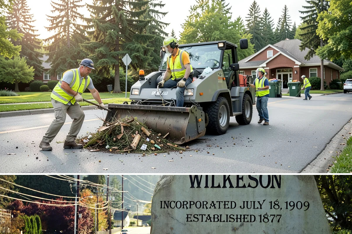 Veteran Memorial Maintenance in Wilkeson, Pierce County, WA - Preparation is most intensive before Memorial Day, Veterans Day, and Independence Day ceremonies.