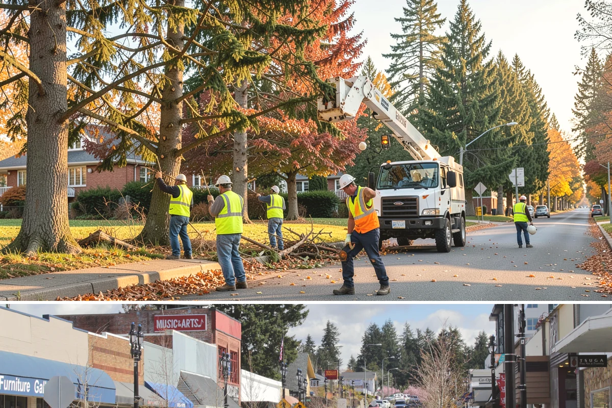 Walking Trail Maintenance in Bothell, King County, WA - Vegetation clearing peaks in the growing season, while drainage and washout repairs concentrate around the rainy months.