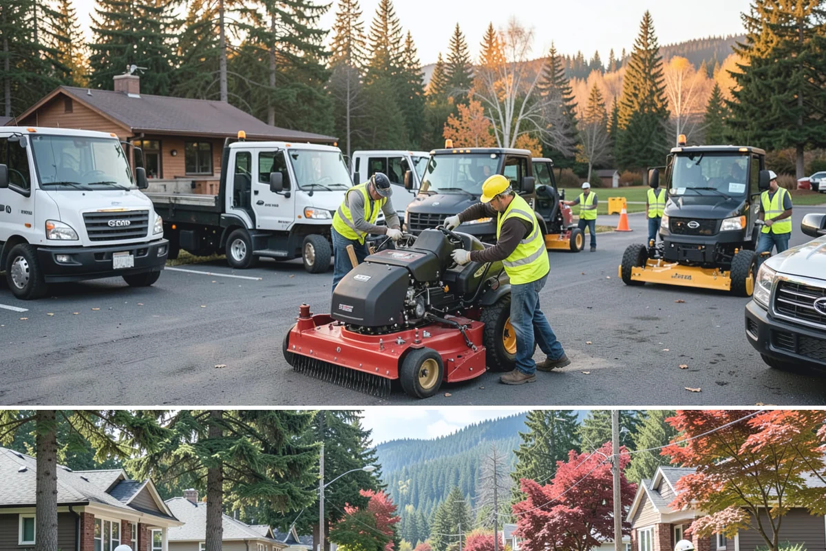 Walking Trail Maintenance in Hunts Point, King County, WA - Vegetation clearing peaks in the growing season, while drainage and washout repairs concentrate around the rainy months.