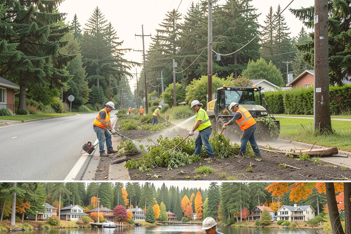 Walking Trail Maintenance in La Conner, Skagit County, WA - Vegetation clearing peaks in the growing season, while drainage and washout repairs concentrate around the rainy months.
