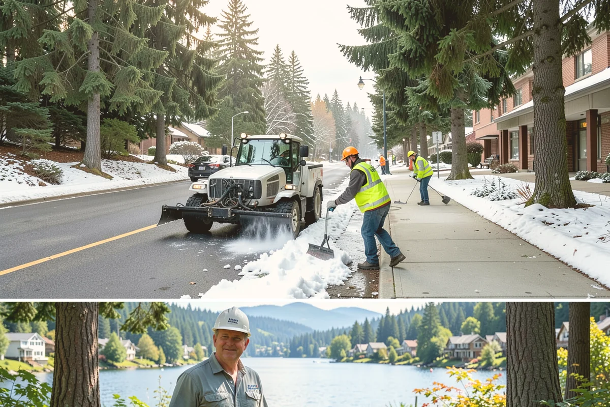 Walking Trail Maintenance in Milton, King County, WA - Vegetation clearing peaks in the growing season, while drainage and washout repairs concentrate around the rainy months.